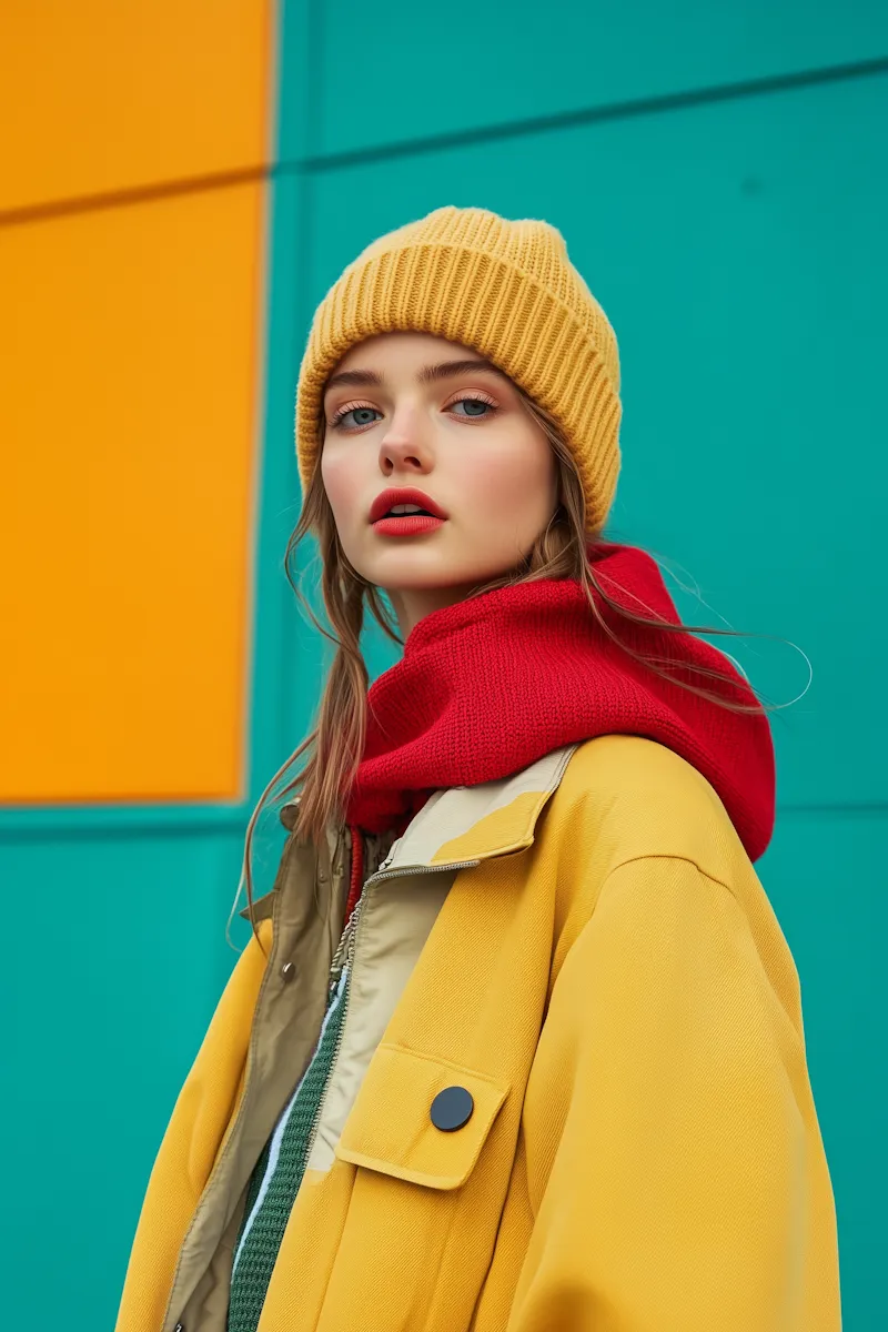 Vibrant Fashion Portrait